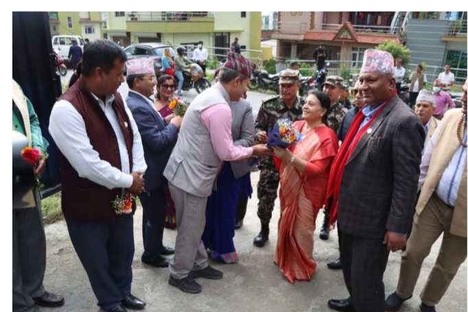 पूर्वराष्ट्रपति विद्यादेवी भण्डारीद्वारा सूर्यविनायक नगरपालिका र डोलेश्वरको अवलोकन